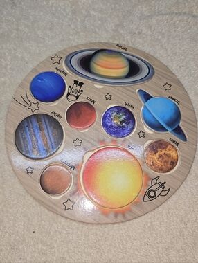 Children's Wooden Solar System Puzzle